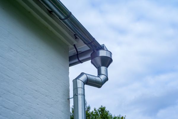 Metal Downspout Replacement in Pittsboro