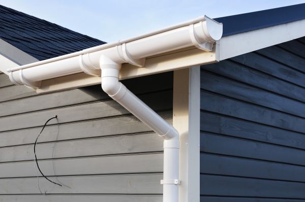 PVC Rain Gutter Installation in Pittsboro